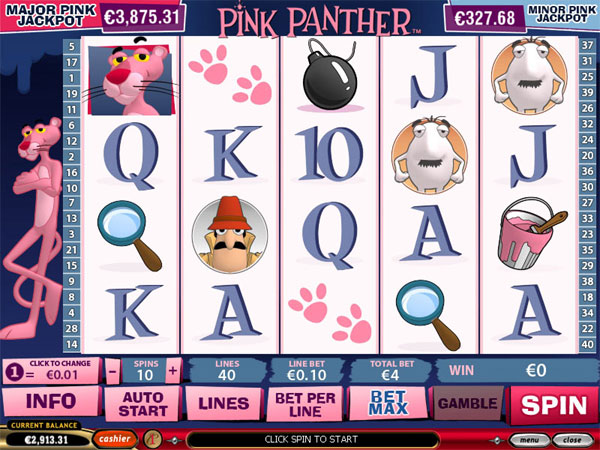 pink panther slot in Winner app