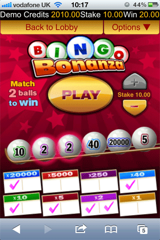 Bingo app